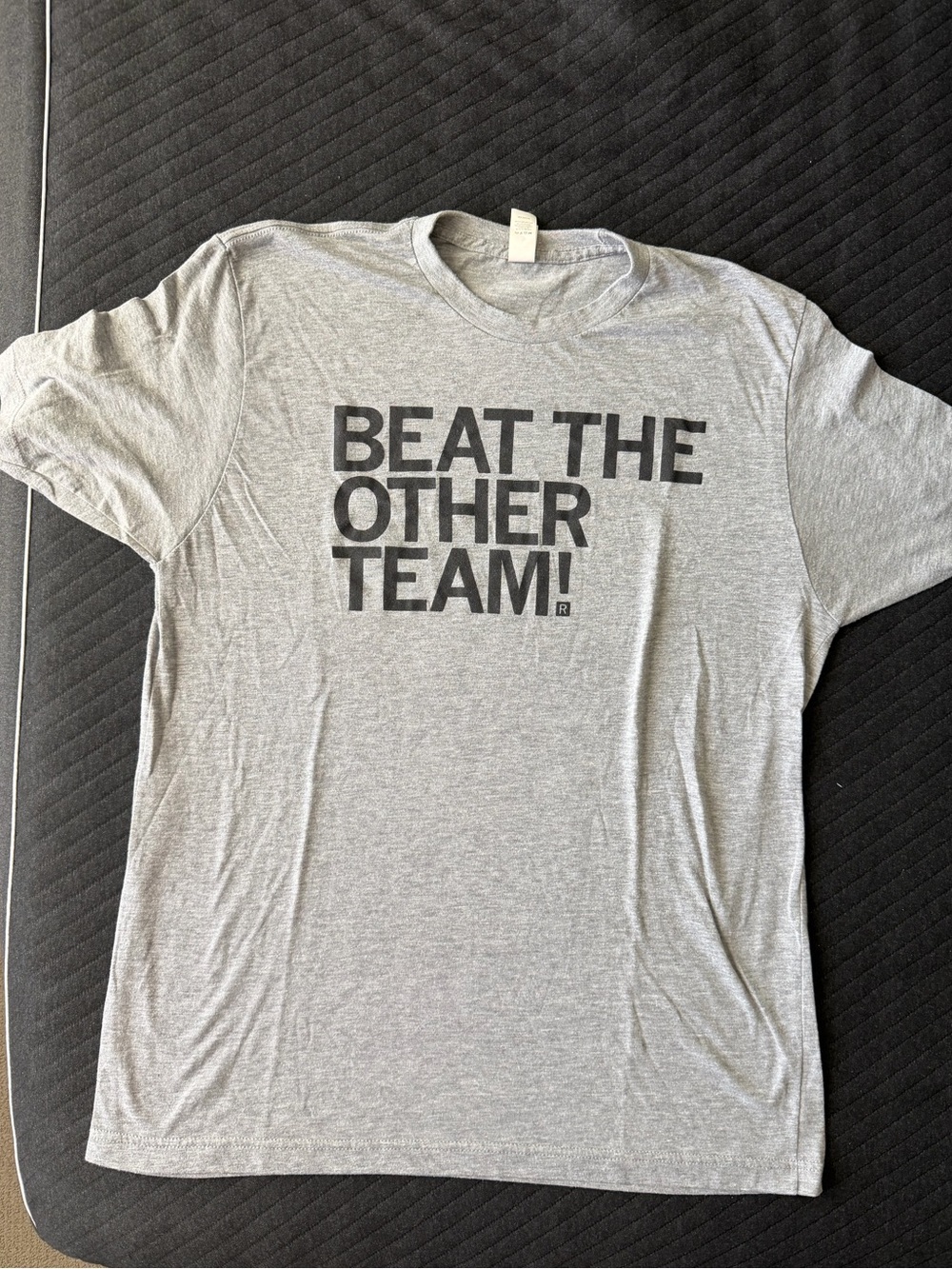 Raygun beat the other team sports shirt size large mens funny gay humor novelty